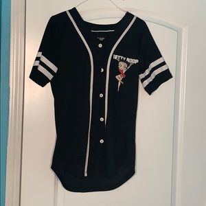 Betty Boop Baseball Style Top